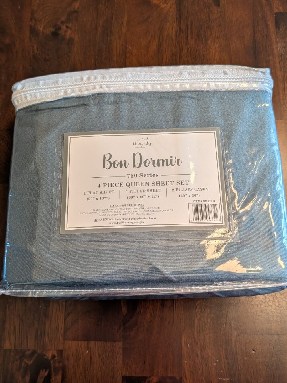Bon Dormir 750 Series Queen Size 4 Piece Bed Sheet Set Green